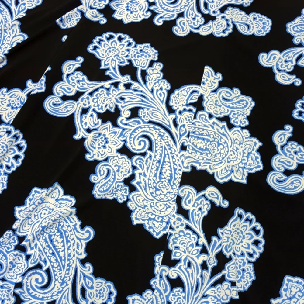 Croft & Barrow | Surplice Maxi Dress | Paisley Print | Summer | Wedding Guest | - Picture 5 of 8